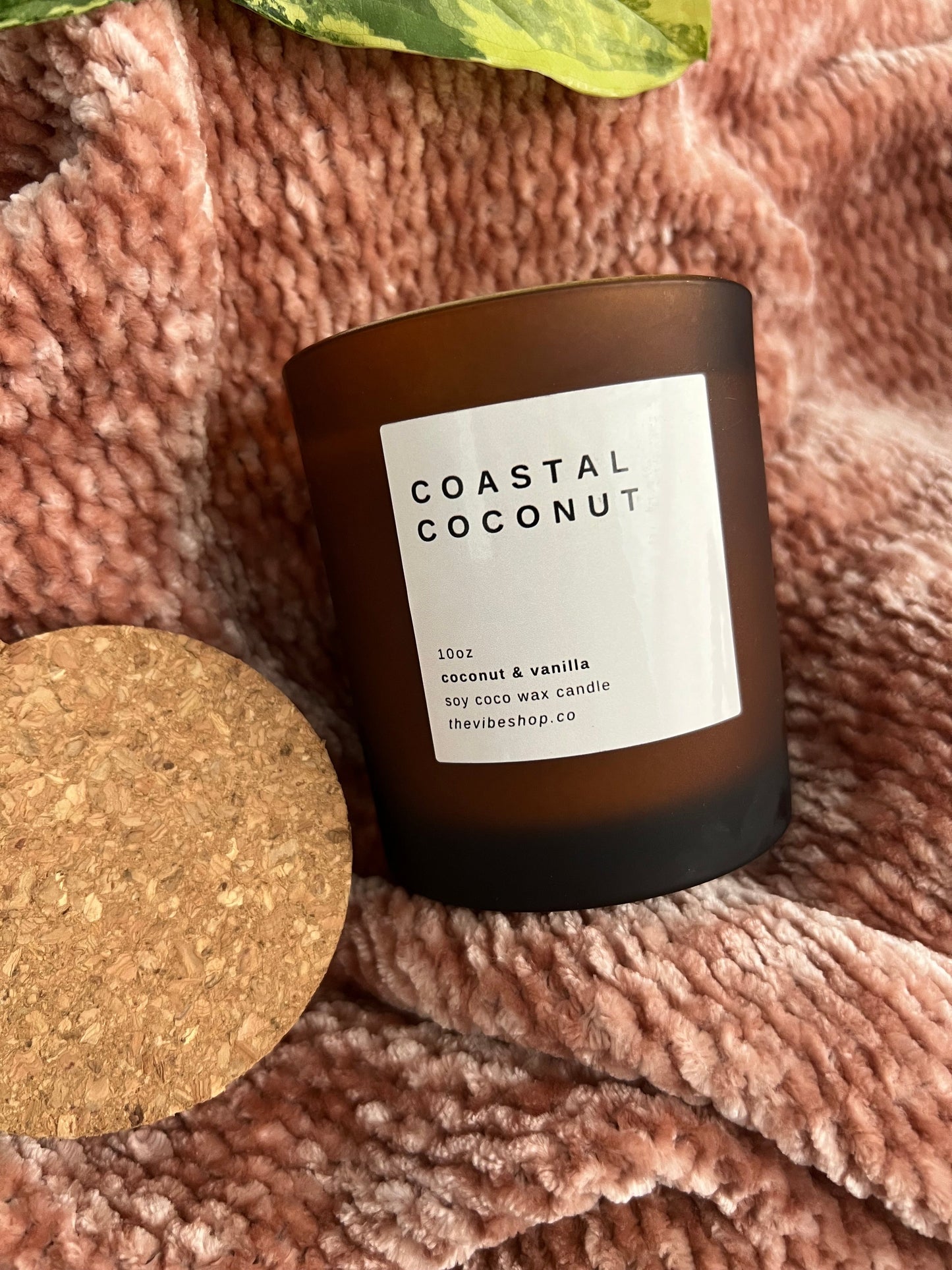 Coco Soy Candle Cork Lid | Amber