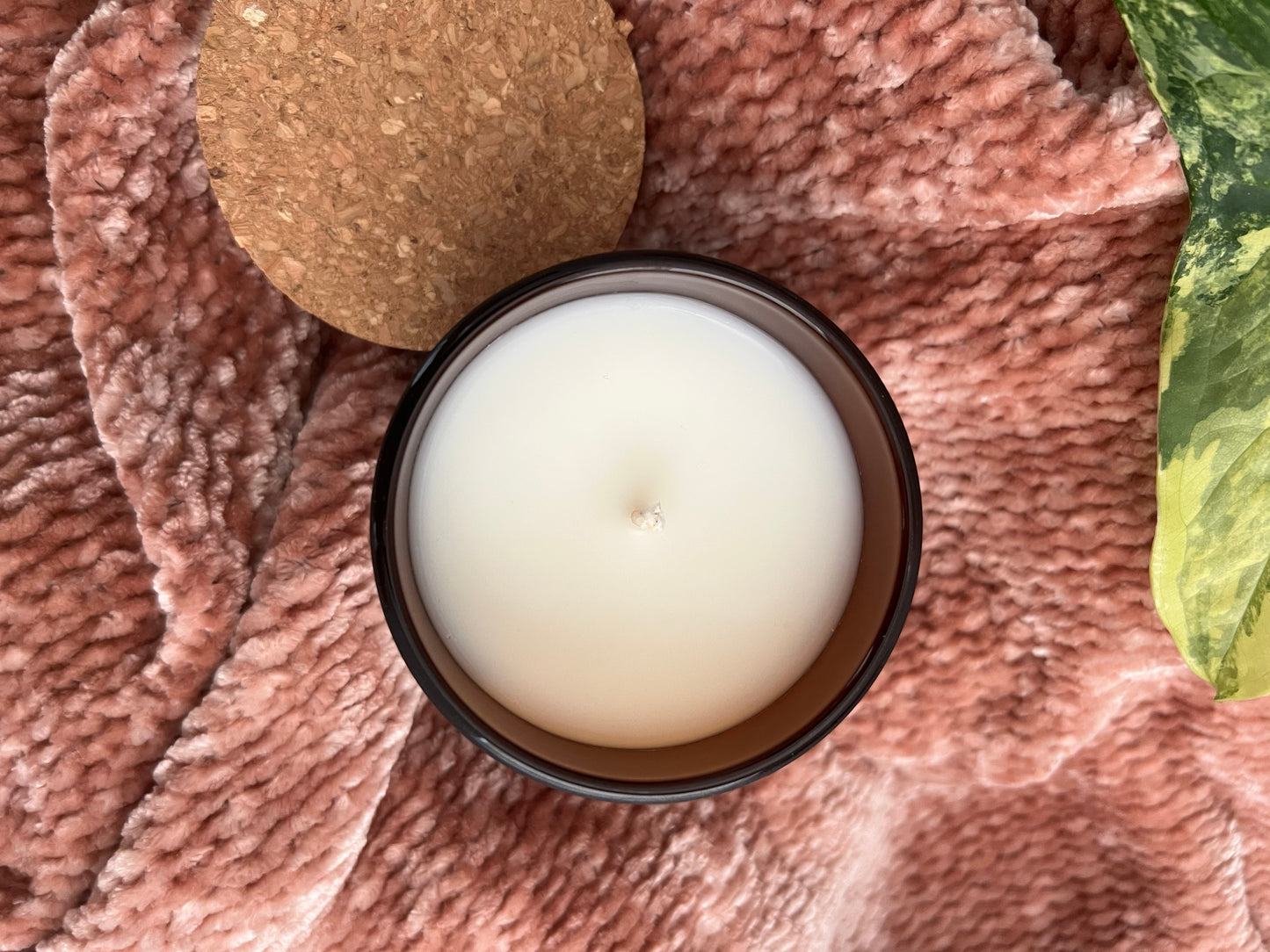 Coco Soy Candle Cork Lid | Amber